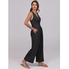 image:imageANRABESS Women Jumpsuits Sleeveless V Neck Elegant Dressy Casual Backless One Piece Pants Romper 2026 Summer OutfitsBlack