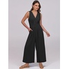 image:imageANRABESS Women Jumpsuits Sleeveless V Neck Elegant Dressy Casual Backless One Piece Pants Romper 2026 Summer OutfitsBlack