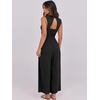 image:imageANRABESS Women Jumpsuits Sleeveless V Neck Elegant Dressy Casual Backless One Piece Pants Romper 2026 Summer OutfitsBlack