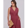 image:imageANRABESS Women Jumpsuits Sleeveless V Neck Elegant Dressy Casual Backless One Piece Pants Romper 2026 Summer OutfitsBurgundy