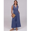 image:imageANRABESS Women Jumpsuits Sleeveless V Neck Elegant Dressy Casual Backless One Piece Pants Romper 2026 Summer OutfitsDark Blue