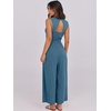 image:imageANRABESS Women Jumpsuits Sleeveless V Neck Elegant Dressy Casual Backless One Piece Pants Romper 2026 Summer OutfitsLake