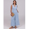 image:imageANRABESS Women Jumpsuits Sleeveless V Neck Elegant Dressy Casual Backless One Piece Pants Romper 2026 Summer OutfitsSky