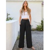 image:imageANRABESS Women Palazzo Pants Summer Flowy Wide Leg High Waist Lounge Trousers with Pockets 2026 Casual Beach Vacation OutfitsBlack