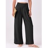 image:imageANRABESS Women Palazzo Pants Summer Flowy Wide Leg High Waist Lounge Trousers with Pockets 2026 Casual Beach Vacation OutfitsBlack