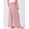 image:imageANRABESS Women Palazzo Pants Summer Flowy Wide Leg High Waist Lounge Trousers with Pockets 2026 Casual Beach Vacation OutfitsBright Pink