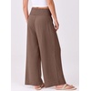 image:imageANRABESS Women Palazzo Pants Summer Flowy Wide Leg High Waist Lounge Trousers with Pockets 2026 Casual Beach Vacation OutfitsCoffee