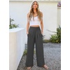 image:imageANRABESS Women Palazzo Pants Summer Flowy Wide Leg High Waist Lounge Trousers with Pockets 2026 Casual Beach Vacation OutfitsDark Gray