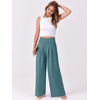 image:imageANRABESS Women Palazzo Pants Summer Flowy Wide Leg High Waist Lounge Trousers with Pockets 2026 Casual Beach Vacation OutfitsLake