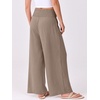 image:imageANRABESS Women Palazzo Pants Summer Flowy Wide Leg High Waist Lounge Trousers with Pockets 2026 Casual Beach Vacation OutfitsLight Camel