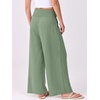 image:imageANRABESS Women Palazzo Pants Summer Flowy Wide Leg High Waist Lounge Trousers with Pockets 2026 Casual Beach Vacation OutfitsLight Green
