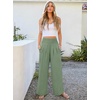 image:imageANRABESS Women Palazzo Pants Summer Flowy Wide Leg High Waist Lounge Trousers with Pockets 2026 Casual Beach Vacation OutfitsLight Green