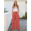 image:imageANRABESS Women Palazzo Pants Summer Flowy Wide Leg High Waist Lounge Trousers with Pockets 2026 Casual Beach Vacation OutfitsOrange Red