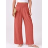 image:imageANRABESS Women Palazzo Pants Summer Flowy Wide Leg High Waist Lounge Trousers with Pockets 2026 Casual Beach Vacation OutfitsOrange Red