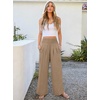 image:imageANRABESS Women Palazzo Pants Summer Flowy Wide Leg High Waist Lounge Trousers with Pockets 2026 Casual Beach Vacation OutfitsYellow Khaki