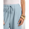 image:imageANRABESS Women Wide Leg Linen Palazzo Pants Casual Elastic Waist Drawstring Flowy Loose Beach Travel Trousers with PocketsLight Blue