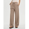 image:imageANRABESS Women Wide Leg Linen Palazzo Pants Casual Elastic Waist Drawstring Flowy Loose Beach Travel Trousers with PocketsLight Khaki