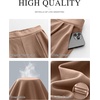 image:imageANRABESS Womens Pants Wide Leg Waffle Knit Casual Stretchy Work Dress Pants 2026 Pull on Business Slacks Trousers OutfitsCoffee