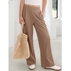 image:imageANRABESS Womens Pants Wide Leg Waffle Knit Casual Stretchy Work Dress Pants 2026 Pull on Business Slacks Trousers OutfitsCoffee