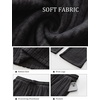 image:imageANRABESS Womens Ribbed Knit Lounge Pajama Pants Soft Fuzzy Comfy Wide Leg Drawstring Fall Loose Pj Bottoms with PocketsBlack