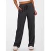 image:imageANRABESS Womens Ribbed Knit Lounge Pajama Pants Soft Fuzzy Comfy Wide Leg Drawstring Fall Loose Pj Bottoms with PocketsBlack