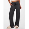 image:imageANRABESS Womens Ribbed Knit Lounge Pajama Pants Soft Fuzzy Comfy Wide Leg Drawstring Fall Loose Pj Bottoms with PocketsBlack