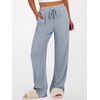 image:imageANRABESS Womens Ribbed Knit Lounge Pajama Pants Soft Fuzzy Comfy Wide Leg Drawstring Fall Loose Pj Bottoms with PocketsBlue
