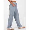 image:imageANRABESS Womens Ribbed Knit Lounge Pajama Pants Soft Fuzzy Comfy Wide Leg Drawstring Fall Loose Pj Bottoms with PocketsBlue