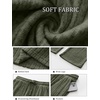 image:imageANRABESS Womens Ribbed Knit Lounge Pajama Pants Soft Fuzzy Comfy Wide Leg Drawstring Fall Loose Pj Bottoms with PocketsDeep Green
