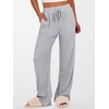 image:imageANRABESS Womens Ribbed Knit Lounge Pajama Pants Soft Fuzzy Comfy Wide Leg Drawstring Fall Loose Pj Bottoms with PocketsGrey