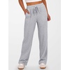 image:imageANRABESS Womens Ribbed Knit Lounge Pajama Pants Soft Fuzzy Comfy Wide Leg Drawstring Fall Loose Pj Bottoms with PocketsGrey