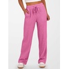 image:imageANRABESS Womens Ribbed Knit Lounge Pajama Pants Soft Fuzzy Comfy Wide Leg Drawstring Fall Loose Pj Bottoms with PocketsHot Pink
