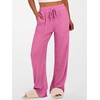 image:imageANRABESS Womens Ribbed Knit Lounge Pajama Pants Soft Fuzzy Comfy Wide Leg Drawstring Fall Loose Pj Bottoms with PocketsHot Pink