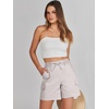 image:imageANRABESS Womens Summer Shorts 2026 Dressy Casual Hiking Cargo Shorts Trendy Outdoor Outfits 6 PocketsBeige