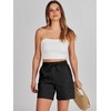 image:imageANRABESS Womens Summer Shorts 2026 Dressy Casual Hiking Cargo Shorts Trendy Outdoor Outfits 6 PocketsBlack
