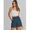 image:imageANRABESS Womens Summer Shorts 2026 Dressy Casual Hiking Cargo Shorts Trendy Outdoor Outfits 6 PocketsBlue Cyan