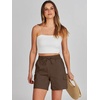 image:imageANRABESS Womens Summer Shorts 2026 Dressy Casual Hiking Cargo Shorts Trendy Outdoor Outfits 6 PocketsBrown