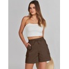 image:imageANRABESS Womens Summer Shorts 2026 Dressy Casual Hiking Cargo Shorts Trendy Outdoor Outfits 6 PocketsBrown