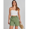 image:imageANRABESS Womens Summer Shorts 2026 Dressy Casual Hiking Cargo Shorts Trendy Outdoor Outfits 6 PocketsGreen