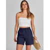 image:imageANRABESS Womens Summer Shorts 2026 Dressy Casual Hiking Cargo Shorts Trendy Outdoor Outfits 6 PocketsNavy Blue