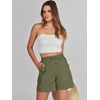 image:imageANRABESS Womens Summer Shorts 2026 Dressy Casual Hiking Cargo Shorts Trendy Outdoor Outfits 6 PocketsOlive
