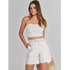 image:imageANRABESS Womens Summer Shorts 2026 Dressy Casual Hiking Cargo Shorts Trendy Outdoor Outfits 6 PocketsWhite