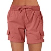 image:imageANRABESS Womens Summer Shorts 2026 Dressy Casual Hiking Cargo Shorts Trendy Outdoor Outfits 6 PocketsBrick Red