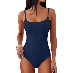 image:imageANRABESS Women Bodysuits Square Neck Spaghetti Straps Sleeveless Cami Top Summer Backless Ribbed Knit Basic Body SuitsNavy Blue