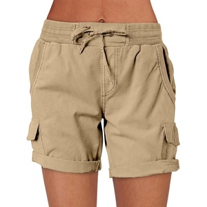 image:imageANRABESS Womens Summer Shorts 2026 Dressy Casual Hiking Cargo Shorts Trendy Outdoor Outfits 6 PocketsKhaki