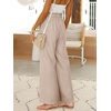 image:imageANRABESS Womens Linen Pants 2026 Summer Casual Loose Wide Leg Palazzo Pants High Waist Flowy Beach Trousers Work OutfitsApricot