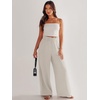 image:imageANRABESS Womens Linen Pants 2026 Summer Casual Loose Wide Leg Palazzo Pants High Waist Flowy Beach Trousers Work OutfitsBeige
