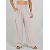 image:imageANRABESS Womens Linen Pants 2026 Summer Casual Loose Wide Leg Palazzo Pants High Waist Flowy Beach Trousers Work OutfitsBeige