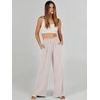 image:imageANRABESS Womens Linen Pants 2026 Summer Casual Loose Wide Leg Palazzo Pants High Waist Flowy Beach Trousers Work OutfitsBeige