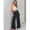 image:imageANRABESS Womens Linen Pants 2026 Summer Casual Loose Wide Leg Palazzo Pants High Waist Flowy Beach Trousers Work OutfitsBlack